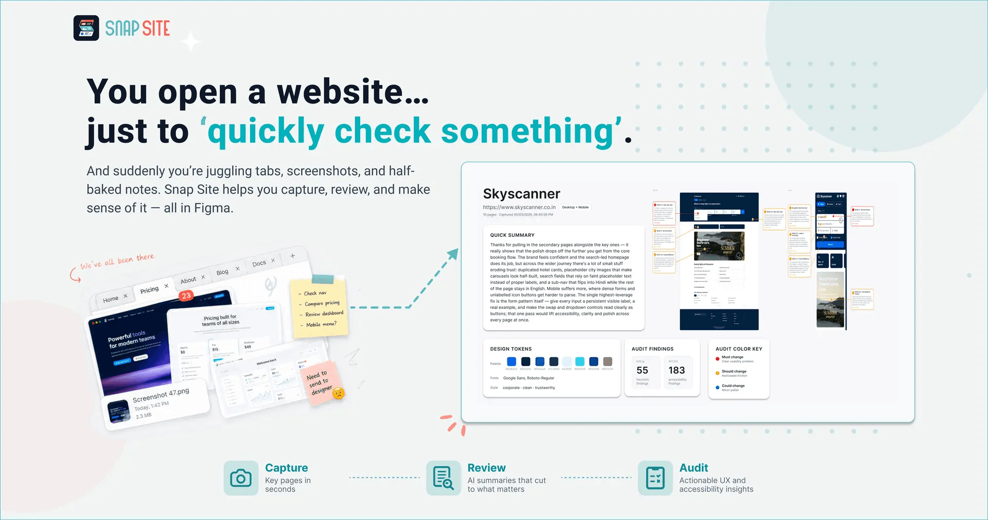 Snap Site website chaos to clarity brand visual